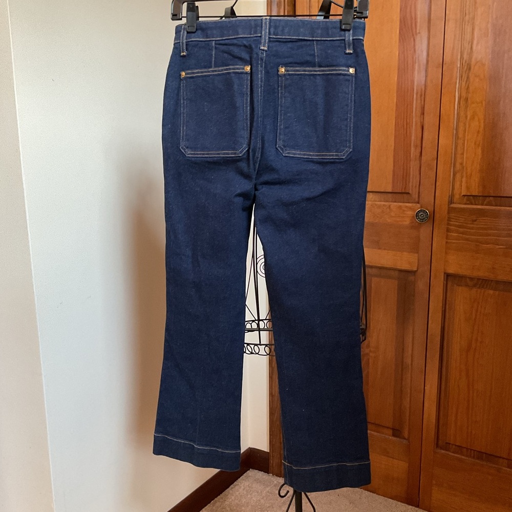 KHAITE Dark Blue Ankle & Cropped Jeans - Picture 4 of 6